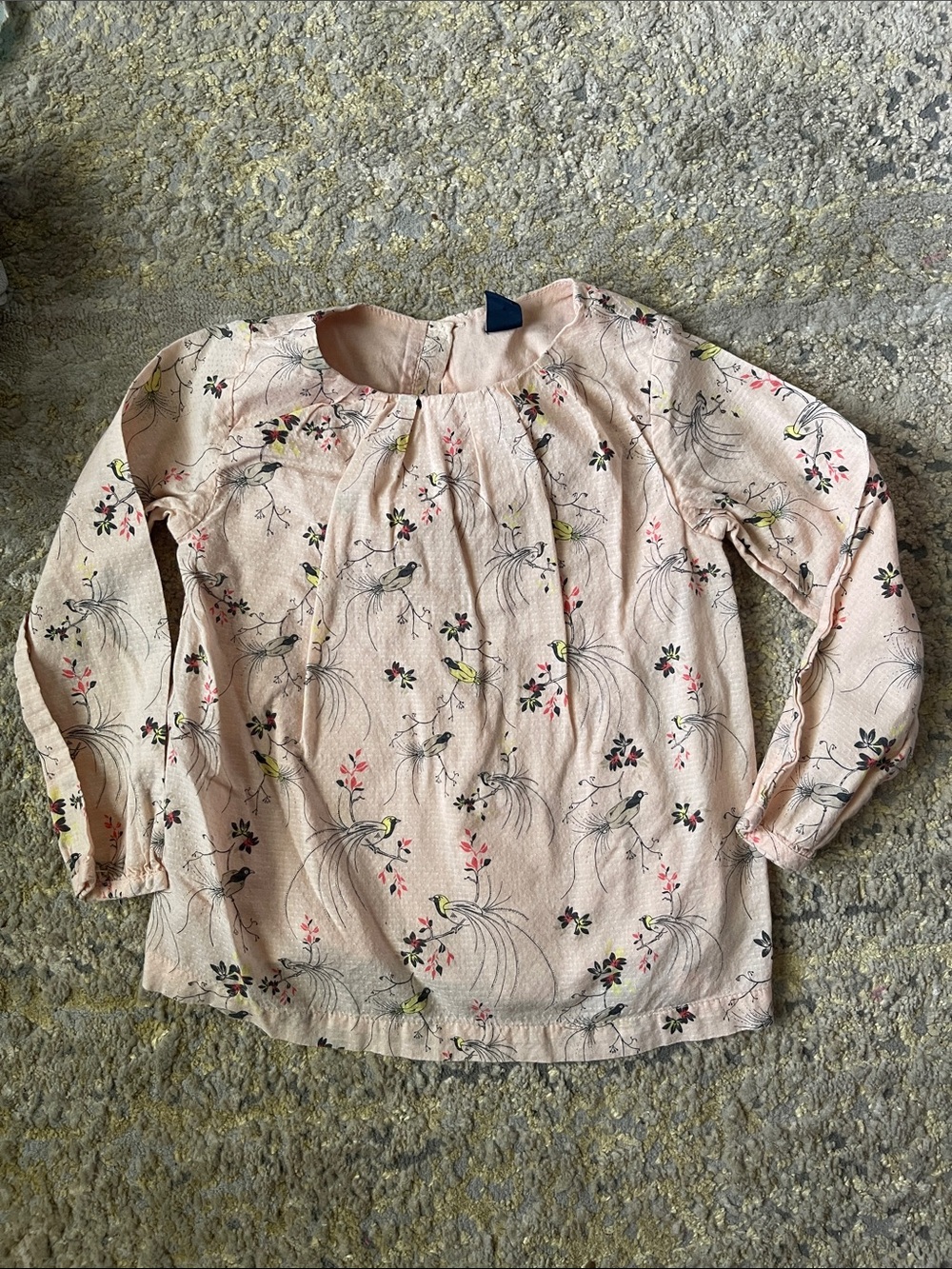 4T pink floral top